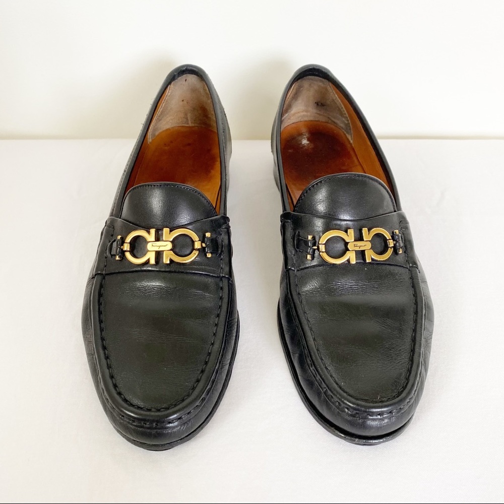 Salvatore Ferragamo Men’s Gancini Loafers Size 8